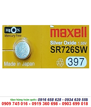 Pin Maxell SR726SW-397 Silver Oxide 1.55V chính hãng Maxell Nhật